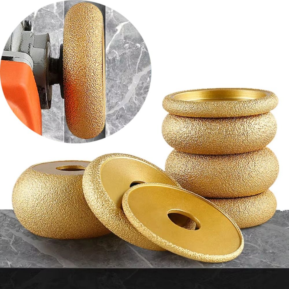 Diamond Grinding Wheel Lapidary - 75mm Stone Edging Wheel Roman Slotted