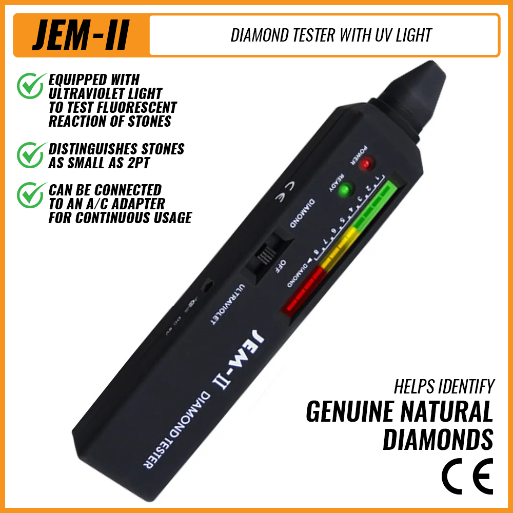 Gemstone Identification Kit - Diamond Tester With UV Ultraviolet Light