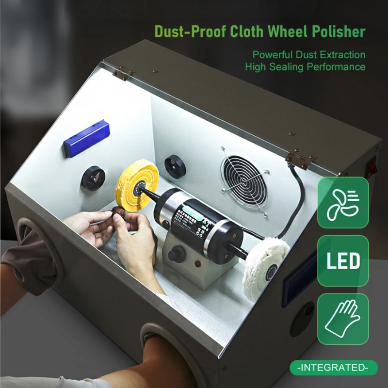 Jewelry Polisher Buffer Machine - 200W Jewelry Polishing Machine Bench Buffer