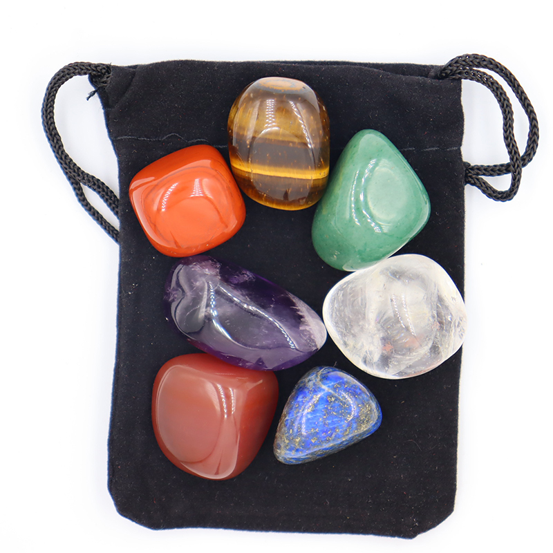 7pc/set Natural crystal Yoga P - Gemstone Polishing Kit review and price
