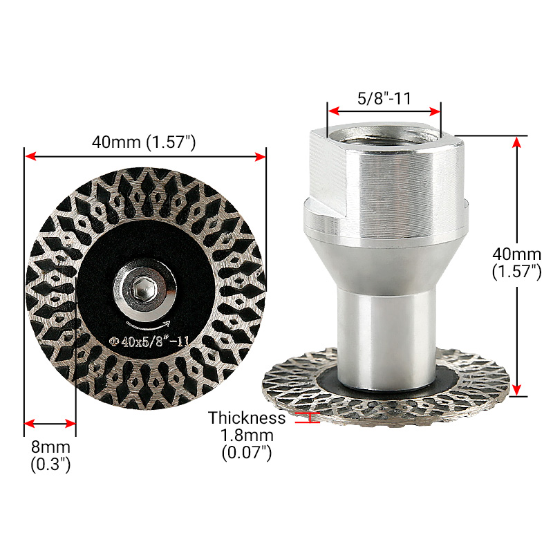 8PCS 40mm Diamond Saw Blade Cu - Diamond Grinding Wheel Lapidary review and price