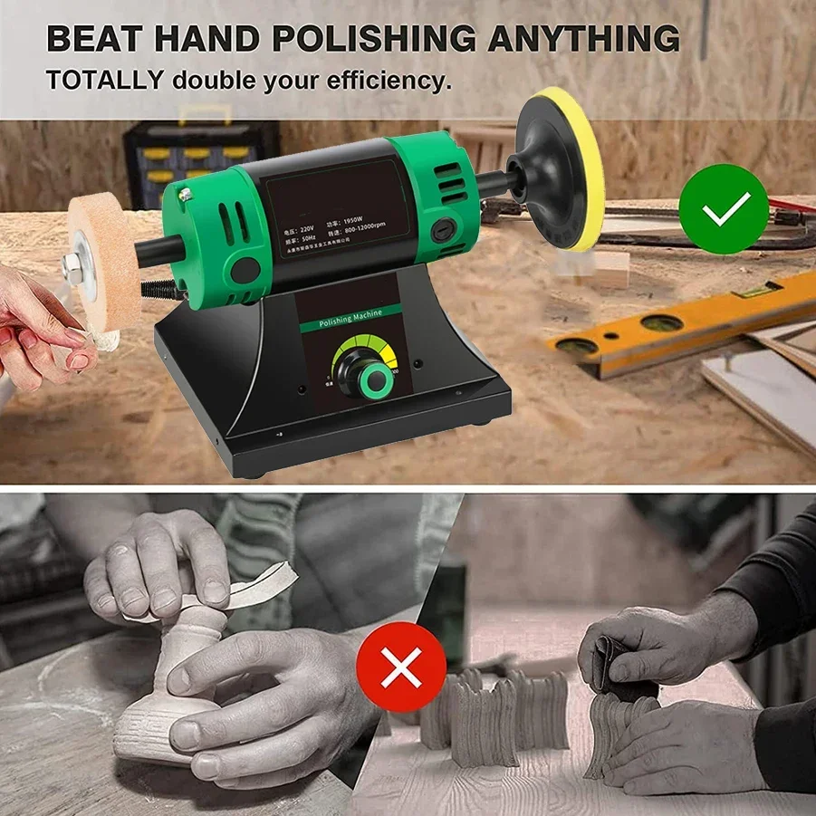 2025 1950W Variable Speed Benc - Jewelry Polisher Buffer Machine review and price