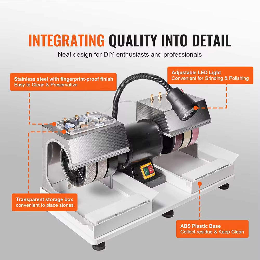 Professional Gemstone Polishin - Lapidary Grinder Cabbing Machine review and price