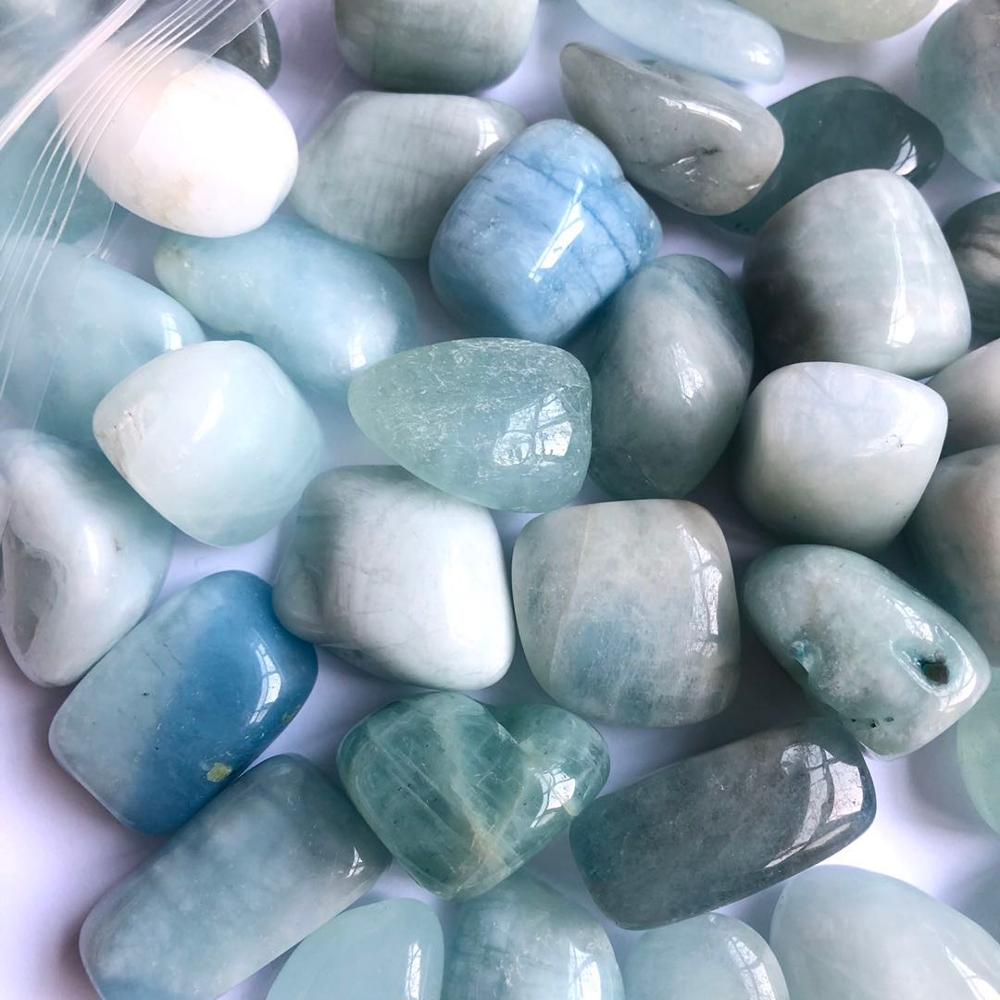 100gBeautiful Natural Aquamari - Gemstone Polishing Kit review and price