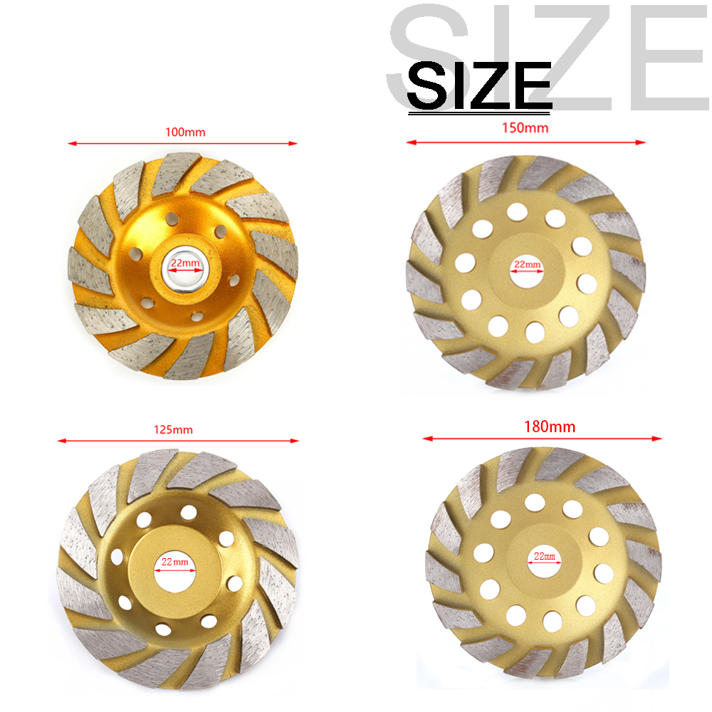 1pc100/125/150/180mm Concrete  - Diamond Grinding Wheel Lapidary review and price