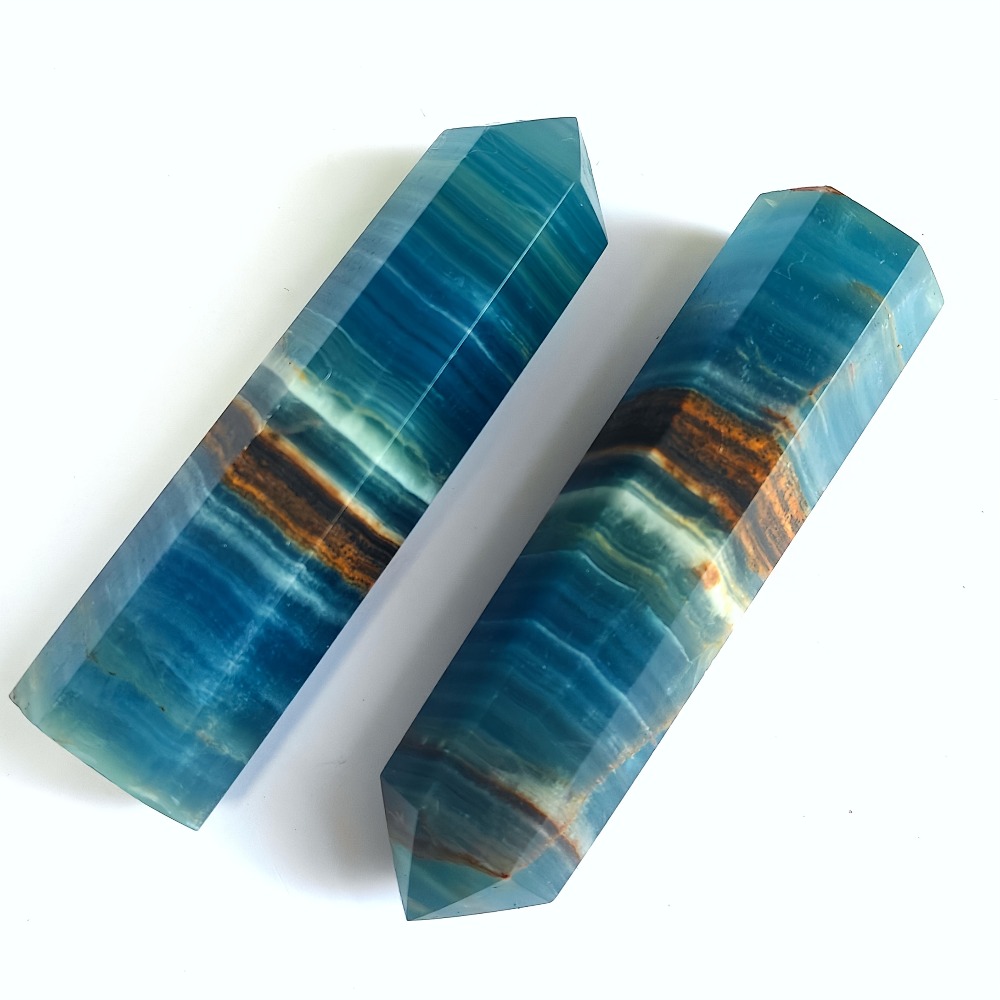 1pc Blue Onyx Lemurian Calcite - Gemstone Polishing Kit review and price