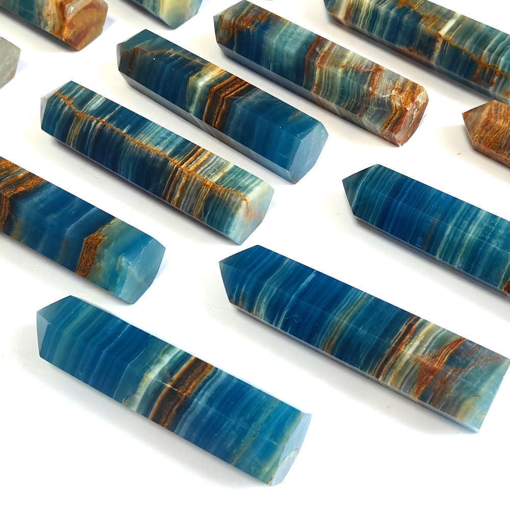 1pc Blue Onyx Lemurian Calcite - Gemstone Polishing Kit review and price