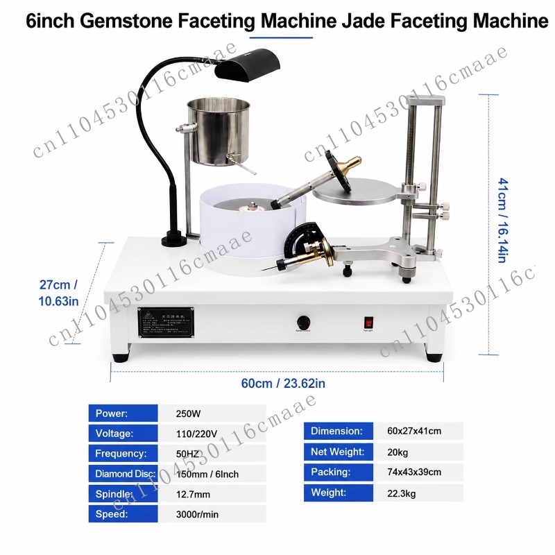 6 Inch Automatic Gem Faceting  - Facet Machine Gemstone Cutting review and price