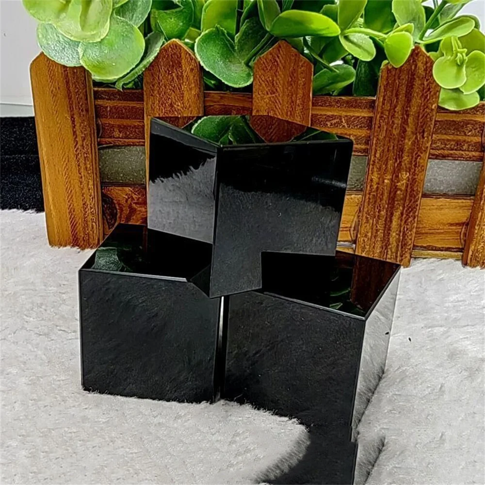 1pc Natural Black Obsidian Qua - Gemstone Polishing Kit review and price
